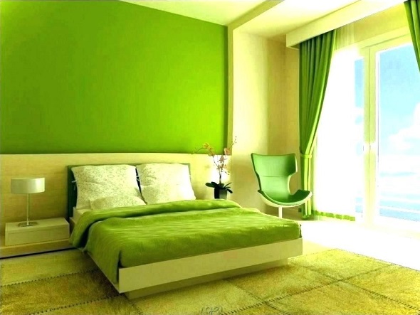 Zöld hálószoba festék minták