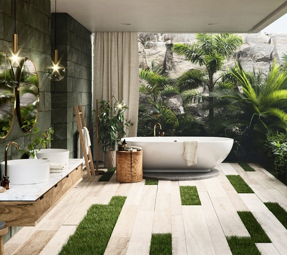 Idéer til tropiske badeværelser