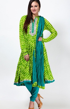 Bomuld Anarkali Lerya Design Churidar Suit