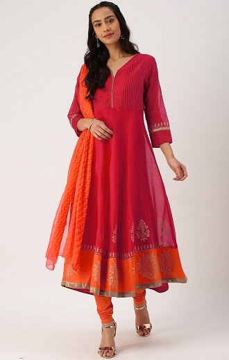 Frock Style Anarkali Churidar