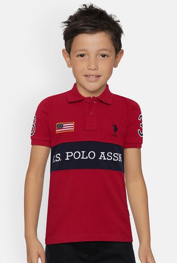 T-shirt i amerikansk polokrave