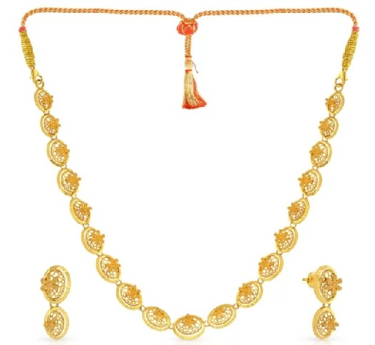 Regal Gold Necklace fra Malabar