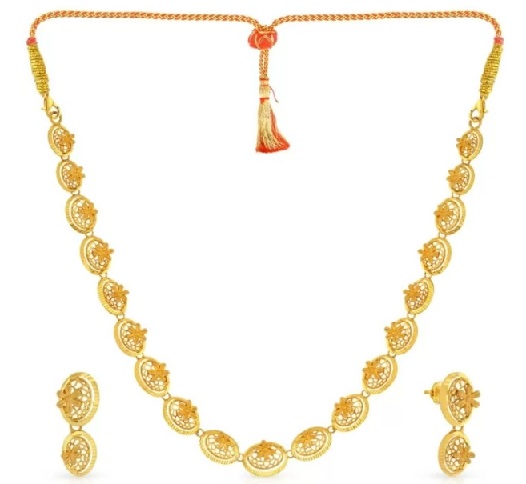 Regal Gold Necklace fra Malabar