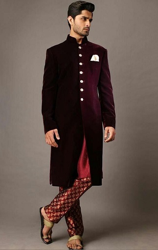 Fløjl Sherwani