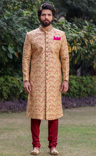Floral Sherwani