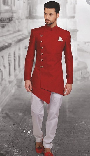 Kryds -knap Sherwani