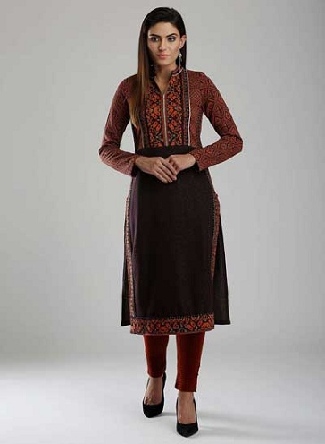 Uld Mandarin Kurti