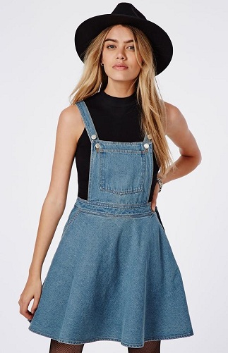 Denim Pinafore kjole