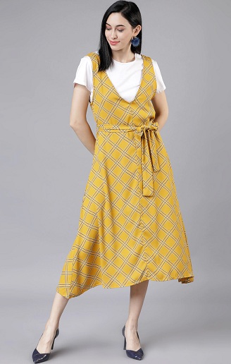 Lang kjole Pinafore kjole