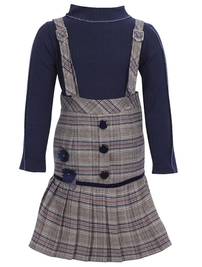 Uld skulderstropper Pinafore kjole