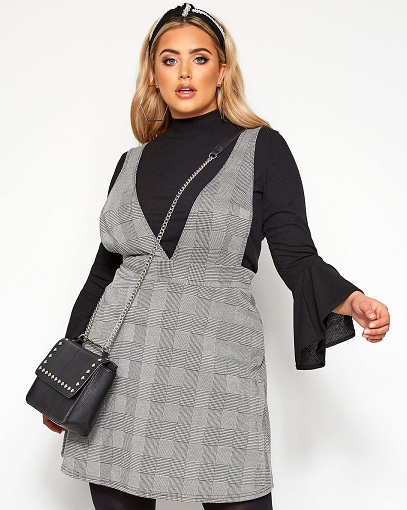Plus Size Pinafore kjole