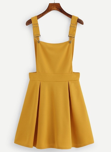 Plain Box Plisseret Pinafore kjole