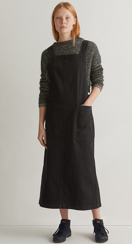 Lang pinafore kjole