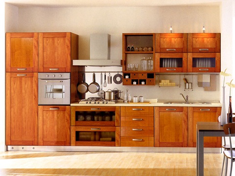 Traditionelt køkkenskab design