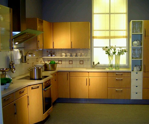 Moderne køkkenskabsdesign