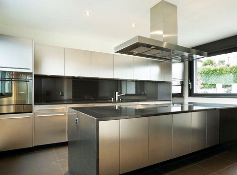 Moderne design af køkkenskabe