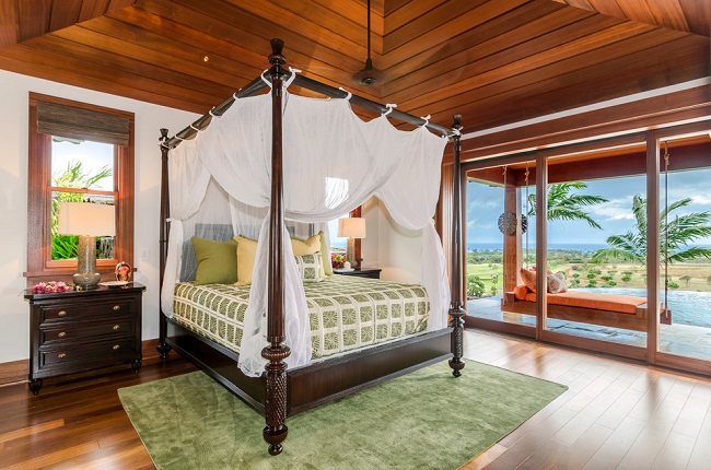 Tropisk soveværelse design