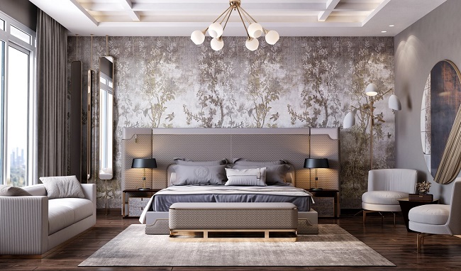 Luksus design af soveværelse