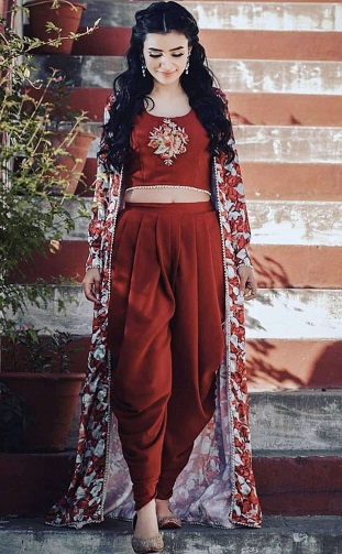 Dhoti nederdel med Kurti