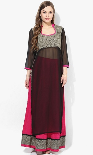 Lang Kurti med nederdel