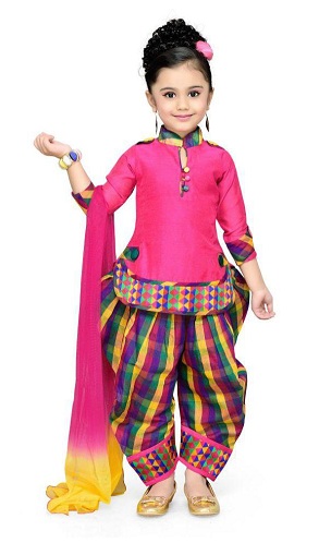 Pink Kurta Patiala Pyjama