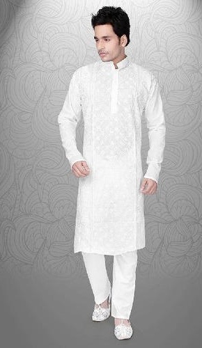 Hvid Kurta pyjama