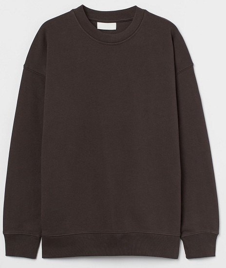Brun herre oversized sweatshirt
