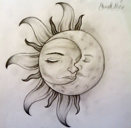 Morphing Moon Tattoo Art