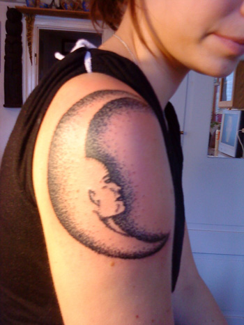 Arm Moon Tatoveringer til kvinder