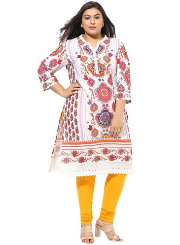 Designer Wear Plus Size Kurti