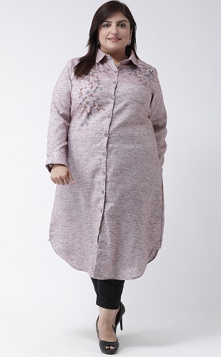 Linnedskjorte Style Plus Kurti