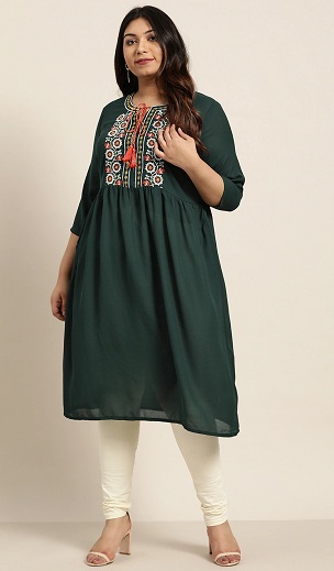 Plus Size Flared Kurta