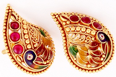 Petal Peacock Design øreringe