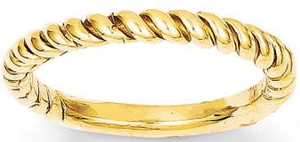 Arany gyűrűk nőknek csavart mintában