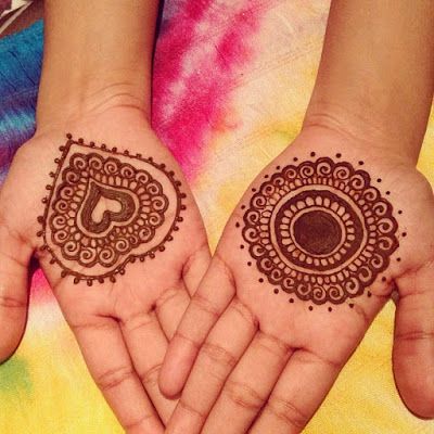 Szív Mehndi Design gyerekeknek