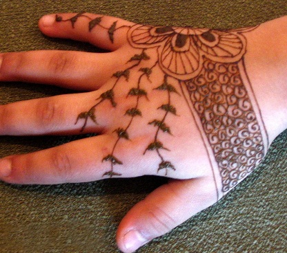 stilfuld mehndi til børn