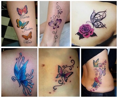 sommerfugl tatovering designs