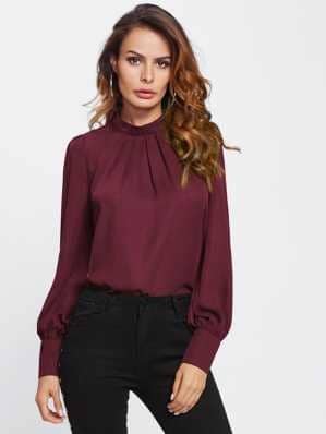 Burgundi designer póló nőknek