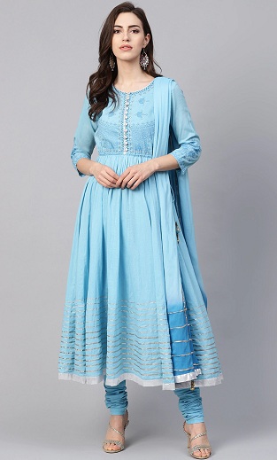 Chiffon Anarkali Churidar designs