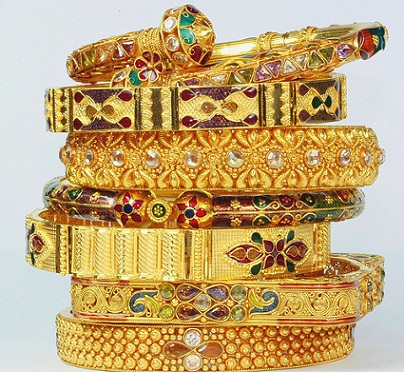 Bridal Gold Bangles Smykker