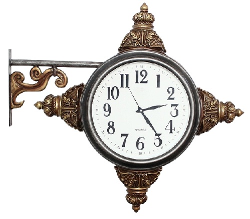 Side vægmonterede vintage antikke ure
