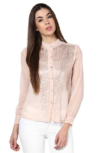 Georgette Women Party Wear Shirt