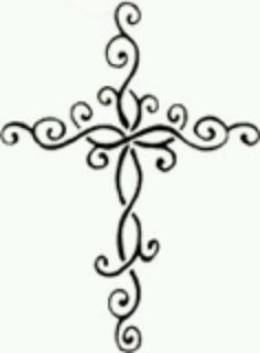 Henna Cross Tattoo Design