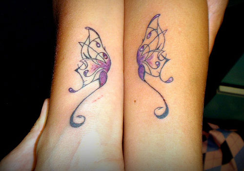 Megfelelő pillangó nők legjobb barátja tetoválás
