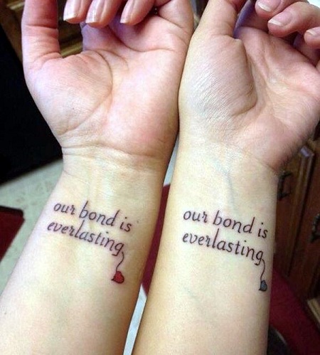 Matchende Word Tattoo Design