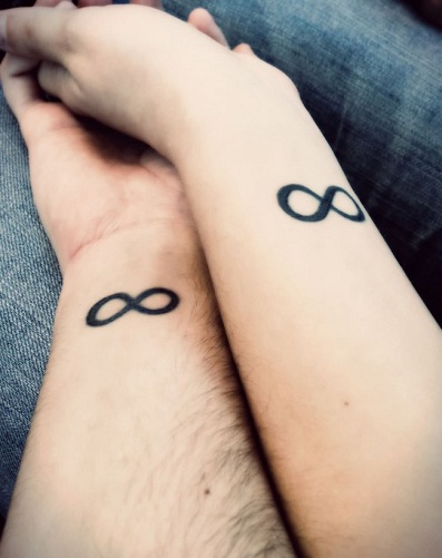Matchende Infinity Love Tattoo Design