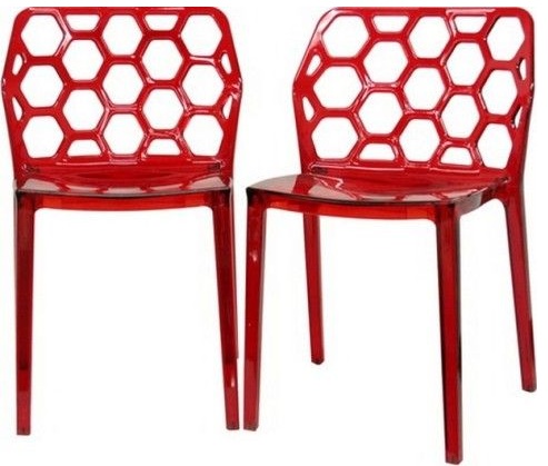 Honeycomb Designer plast spisebordsstol