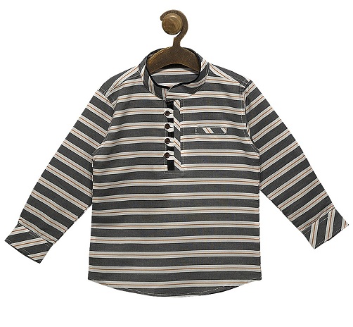 Stribet Kurta skjorte til Kid Boys