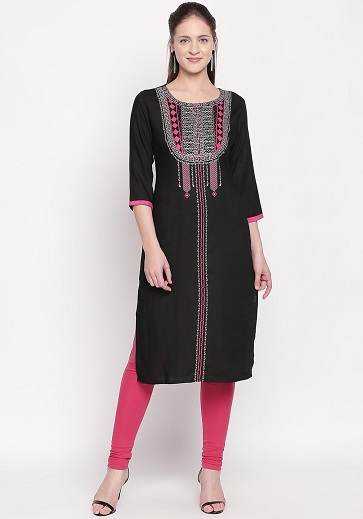 Trykt Georgette Designer Kurti