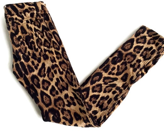 Leopard Animal Print Skinny Jeans til mænd og kvinder